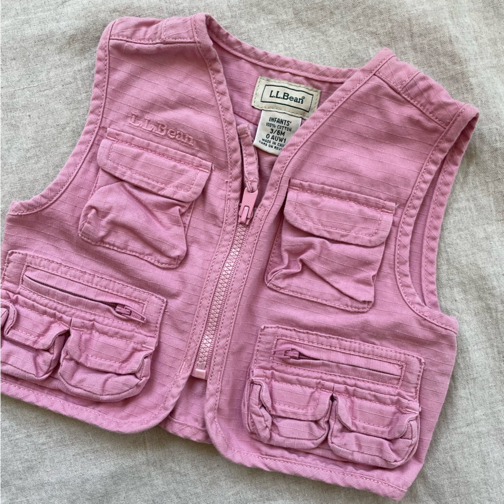 LL Bean baby fishing vest